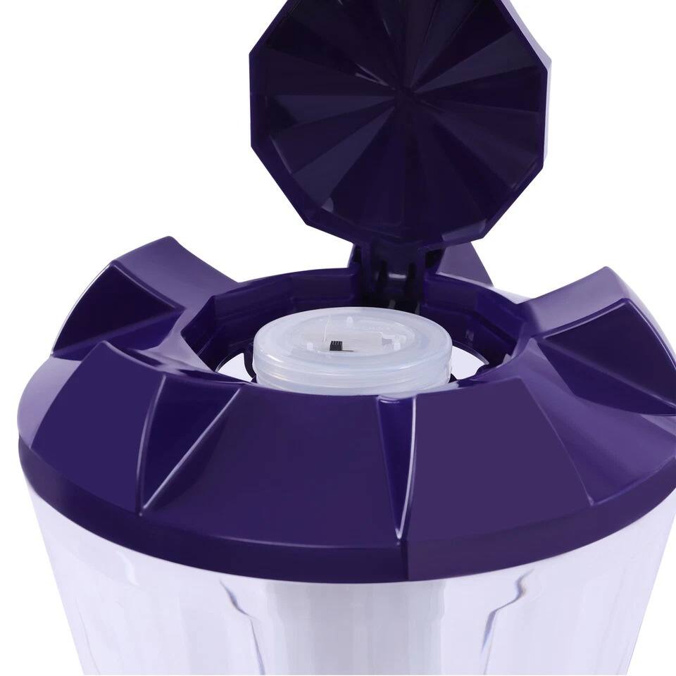 Alt View 2. Home Collection - Beer Tower Dispenser 3L Beverage Drink Dispenser with LED Light - Purple with Transparent Container.