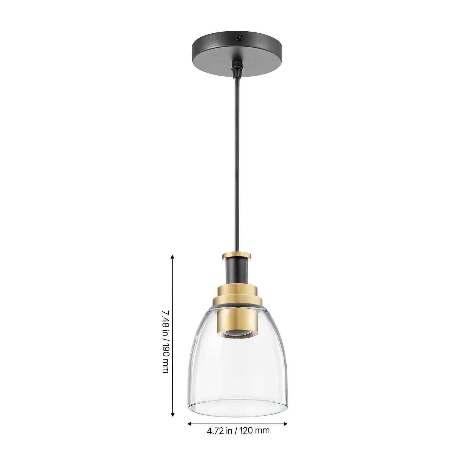 7.48 in / 190 mm  
4.72 in / 120 mm