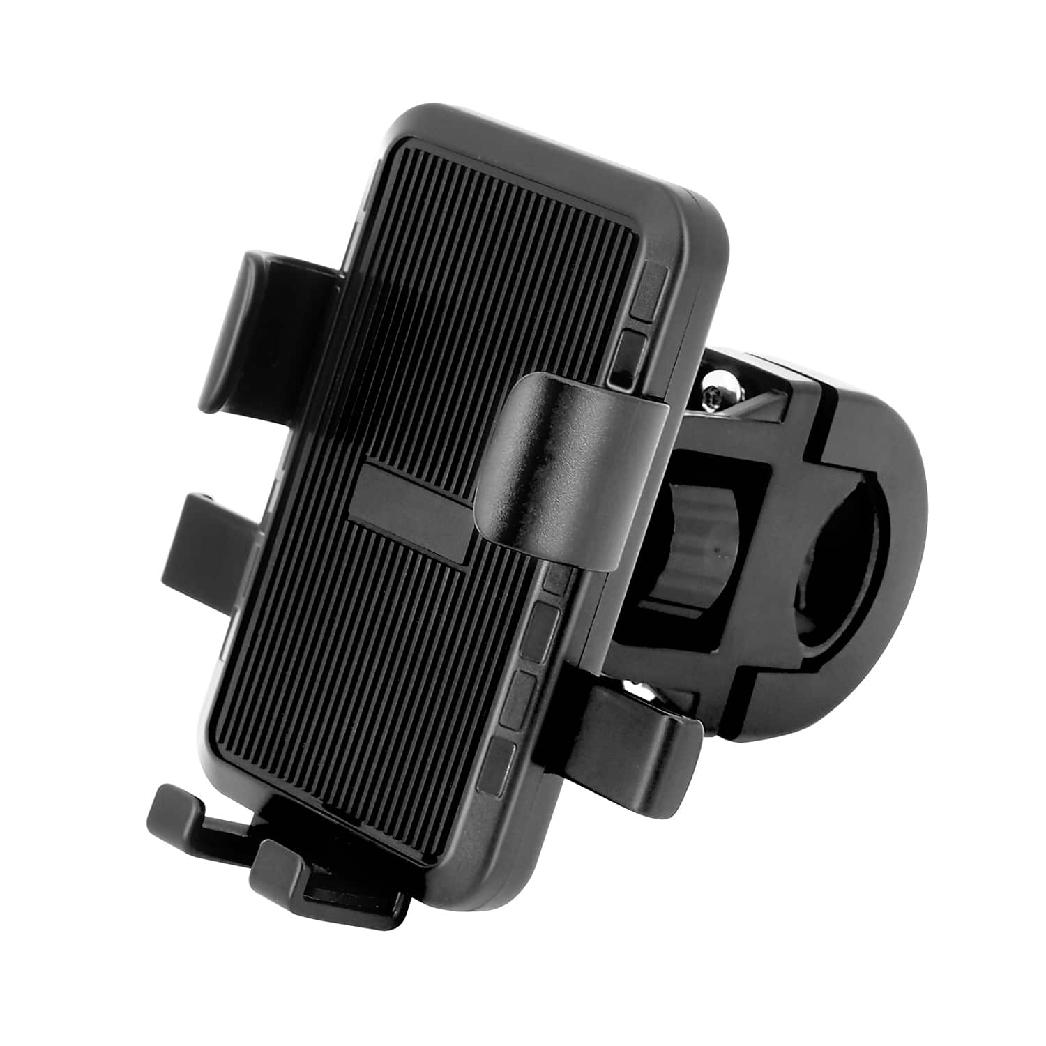 Front. Vena - Bike Phone Holder Motorcycle Phone Mount, Cell Phone Holder for Bike Phone Mount, Scooter Bicycle Handlebar Phone Mount - Black.
