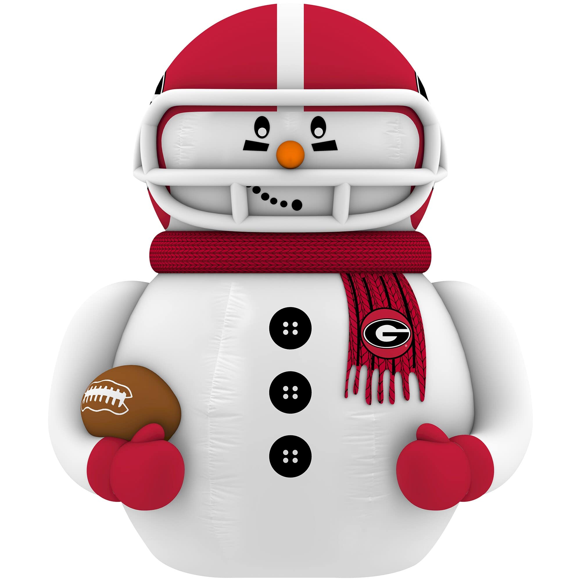 Sporticulture - Georgia Bulldogs 7' Inflatable Snowman Player - Red