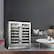 Alt View 18. LanboPro - 52 Bottle Dual Zone Freestanding/Built-in Wine Fridge with White LED Light and French Doors - Black.