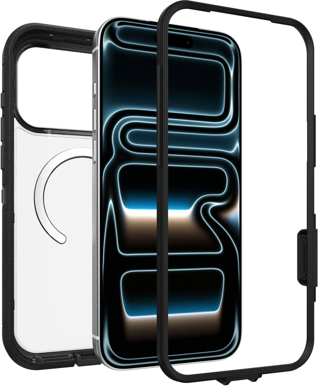 Angle. OtterBox - Defender Series Pro XT Hard Shell for Apple iPhone 18 Pro Max and Apple iPhone 17 Pro Max - Dark Side.