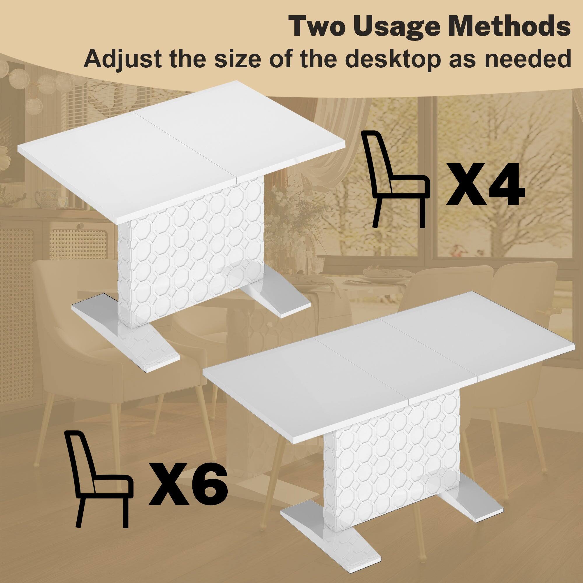 Two Usage Methods Adjust the size of the desktop as needed X4 X6