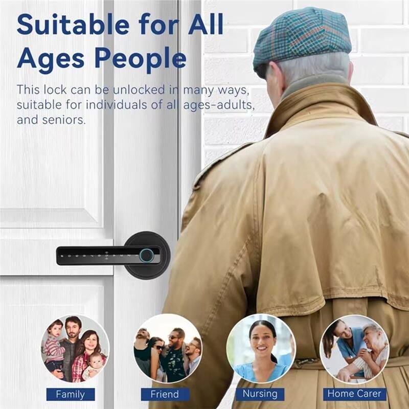 Suitable for All Ages People

This lock can be unlocked in many ways, suitable for individuals of all ages—adults, and seniors.

- Family
- Friend
- Nursing
- Home Carer