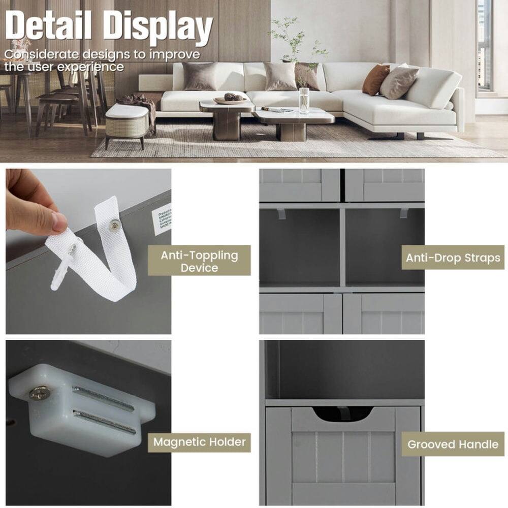 Detail Display  
Considerate designs to improve the user experience  

- Anti-Topping Device  
- Anti-Drop Straps  
- Magnetic Holder  
- Grooved Handle