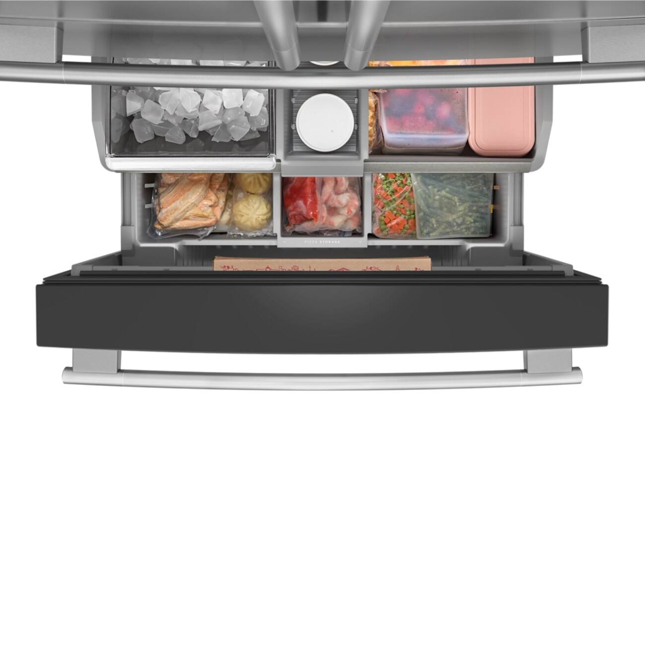 Alt View 9. KitchenAid - 30 Cu. Ft. French Door Refrigerator with Interior Water and Ice and FreshChill Full-Width Refrigerated Drawer - PrintShield Stainless.