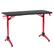 Angle. CorLiving - Conqueror Gaming Desk - Red and Black.