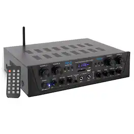 Pyle - Bluetooth Home Audio Source Amplifier - Black