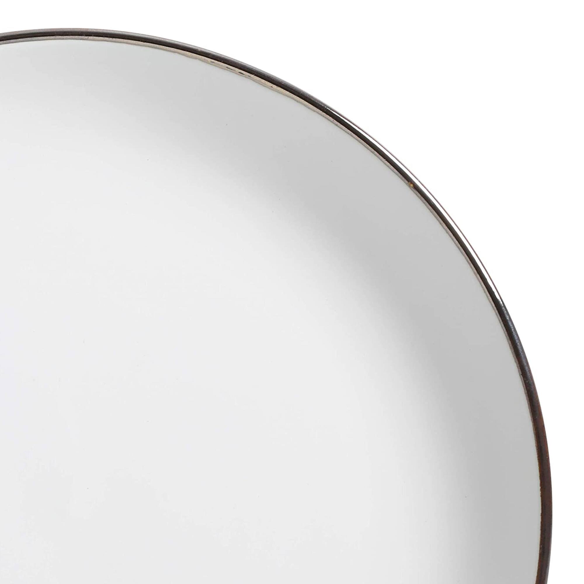 Alt View 2. Gibson - Gibson Home Rockaway Round Stoneware Dinnerware Set, Service for 4, Matte White - White.