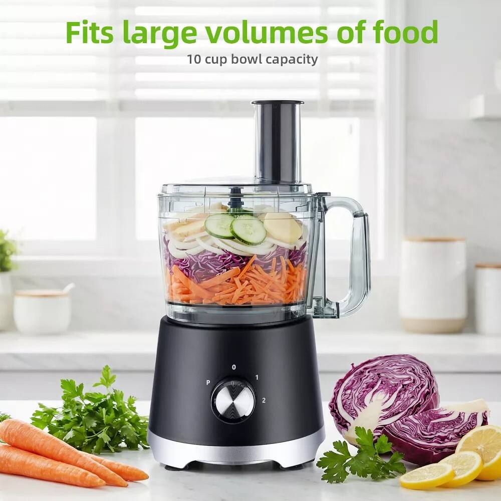 Fits large volumes of food  
10 cup bowl capacity  
P 0 0 1 2