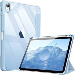 Fintie - Clear Case for iPad (A16) 11-inch 2025 and iPad 10th Gen 10.9 Inch 2022, Shockproof Cover with Transparent Back Shell - Sky Blue
