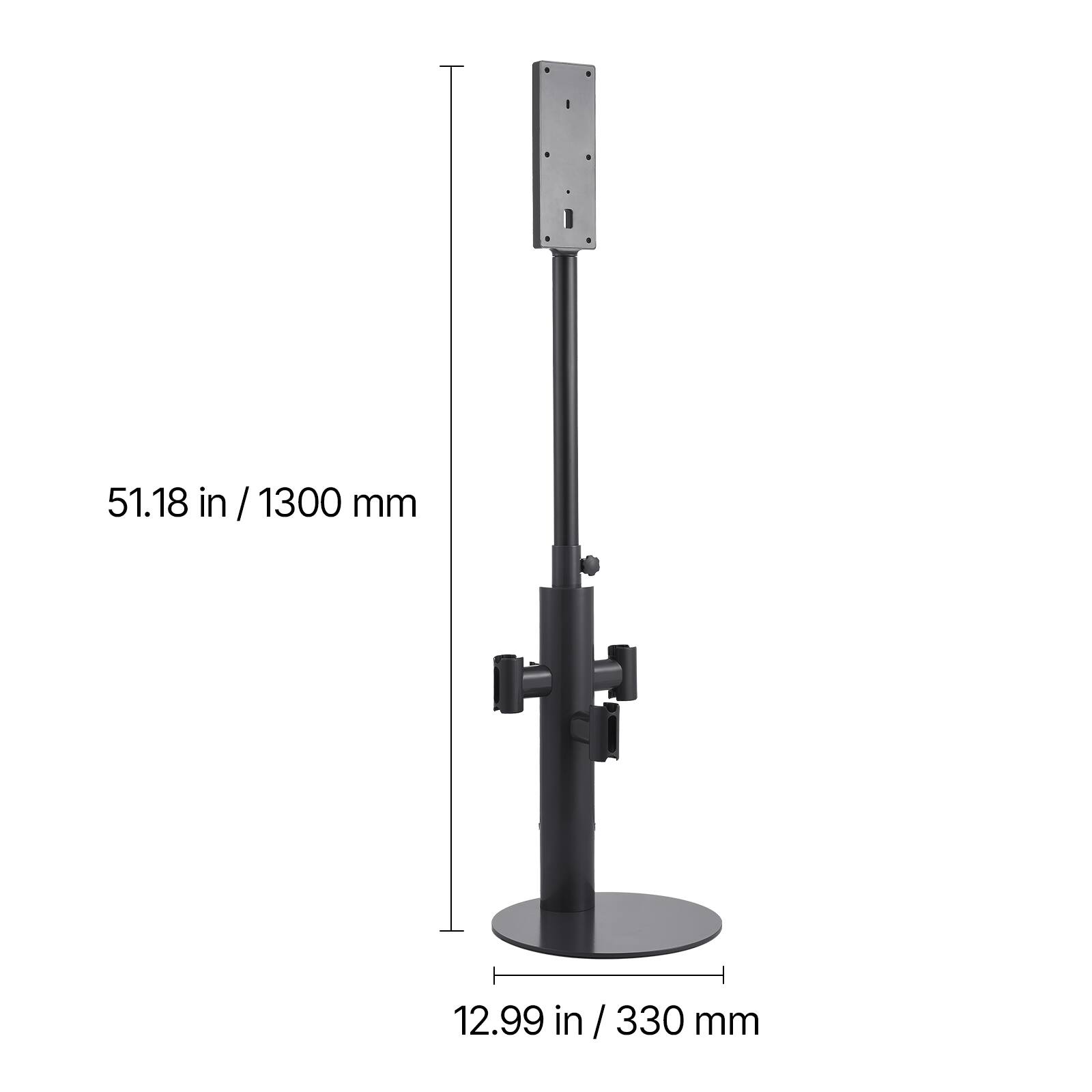 51.18 in / 1300 mm  
12.99 in / 330 mm