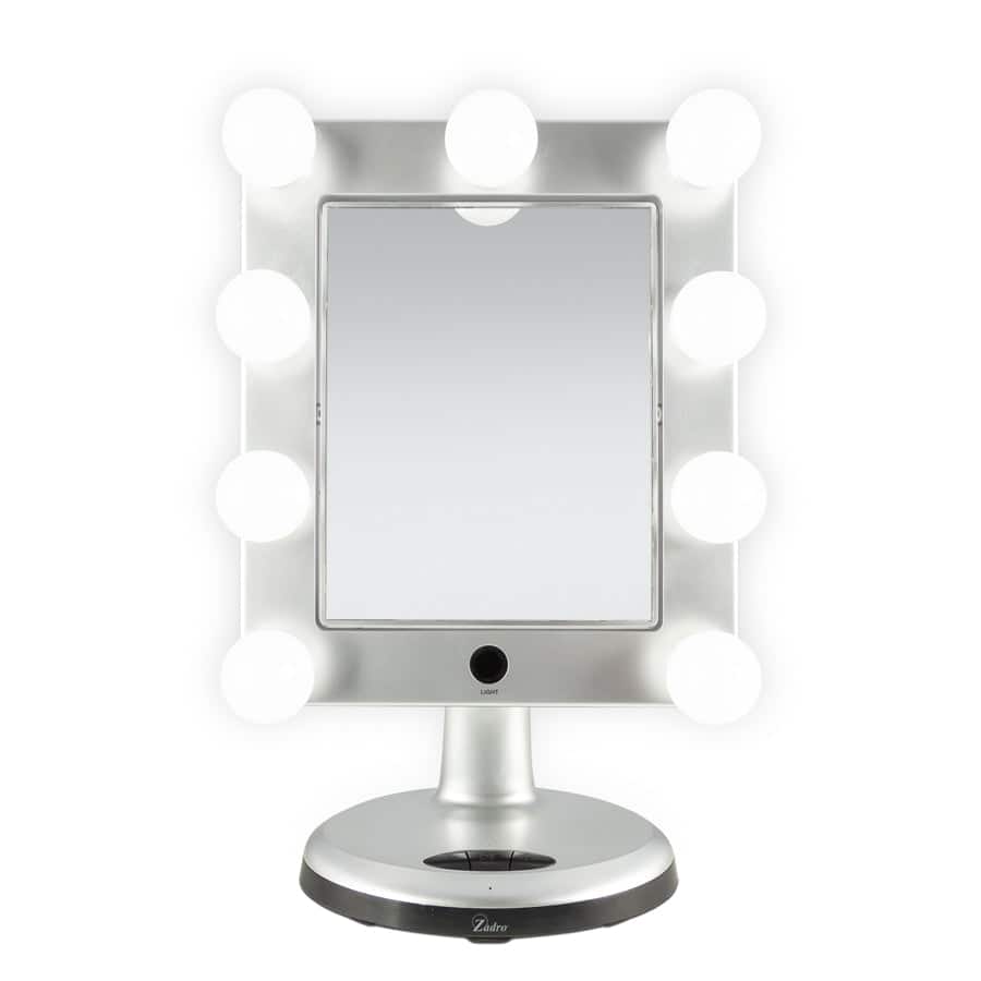 Zadro - Melrose Hollywood Lighted Makeup Mirror with Bluetooth & Magnification - Silver price history on PriceWatchPro