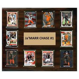 C&I Collectibles - Ja'Marr Chase Cincinnati Bengals 15" x 18" Trading Card Plaque - Multicolor