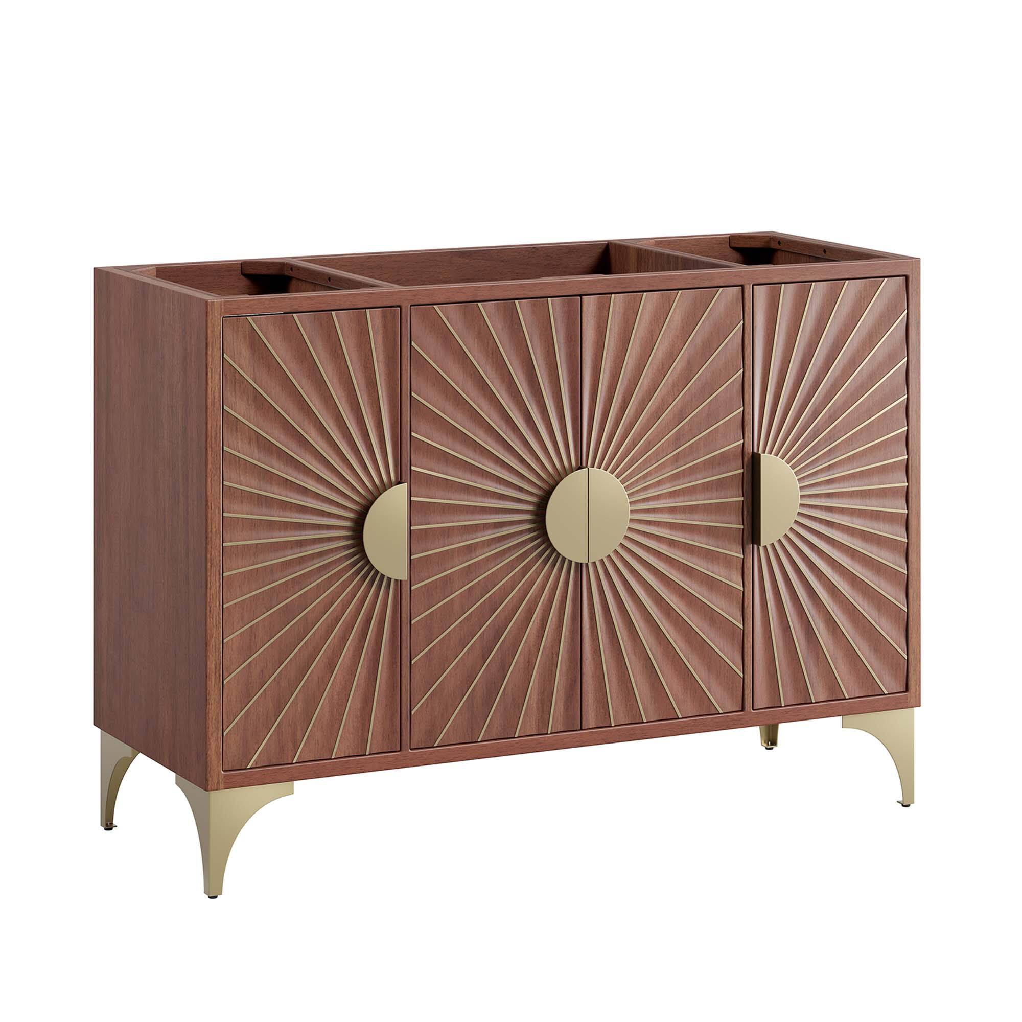 Angle. Modway - Daylight Bathroom Cabinet Basin Not Included by Modway - Walnut.