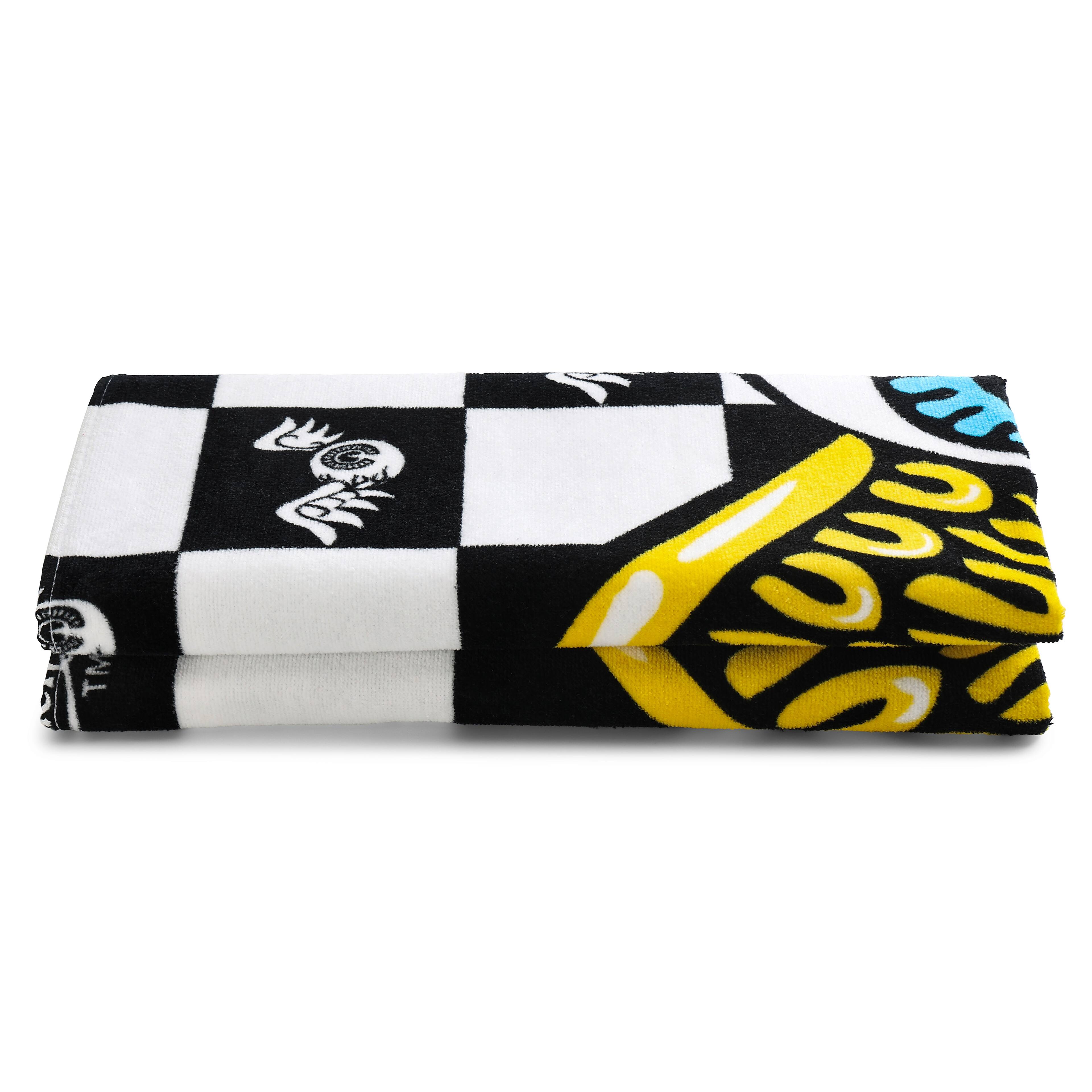 Alt View 3. Von Dutch - Von Dutch Iconic Y2K 100% Cotton 30"x60" Beach Towel | Vision Board - Vision Board.