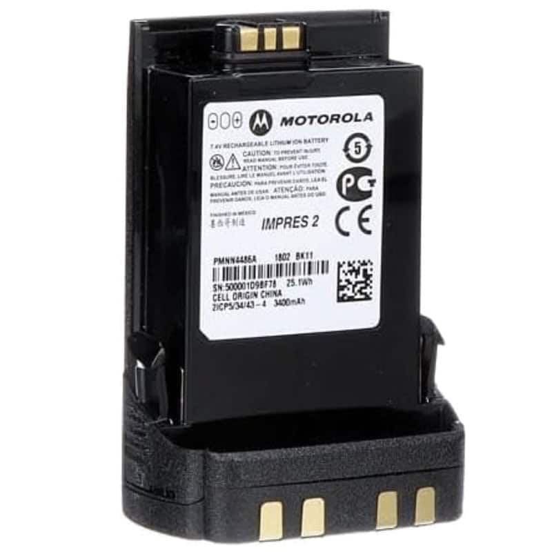 Motorola Solutions - Motorola PMNN4486 IMPRES 2 Li-ion 3400 mAh Battery - APX 8000, APX 6000 - Black