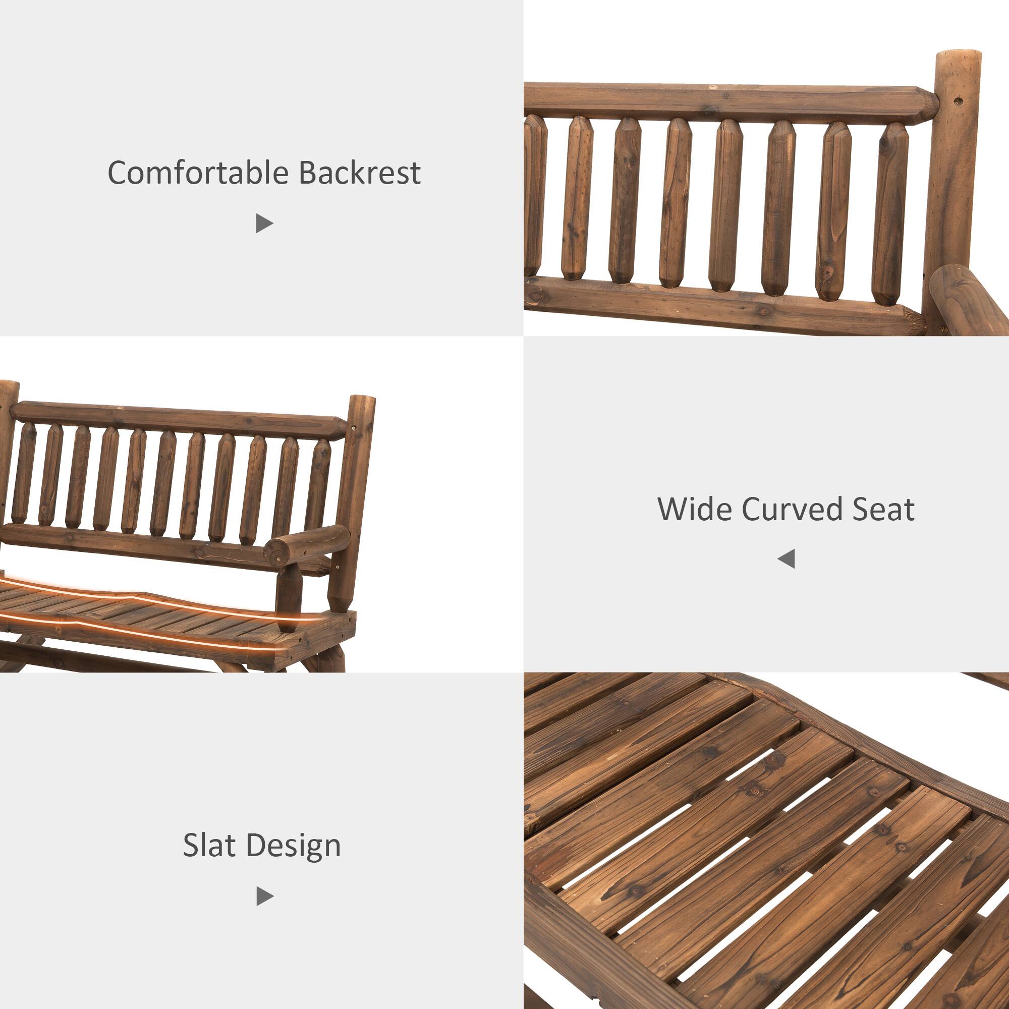 Comfortable Backrest, Wide Curved Seat, Slat Design