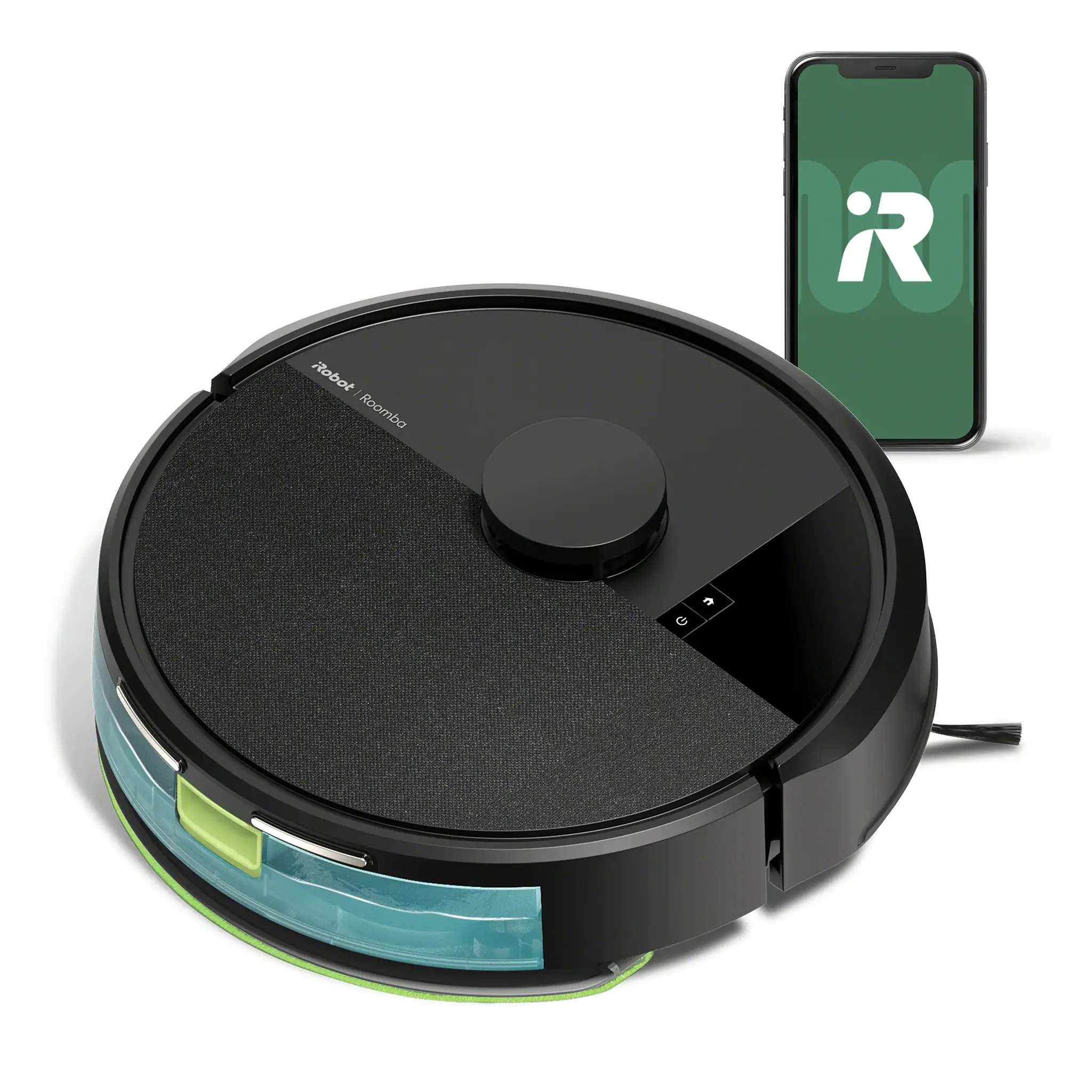iRobot - Roomba 105 Combo Vacuum & Mop - Easy-to-Use, Intense Power-Lifting Suction, LiDAR, Avoids Mopping Carpets, Self-Charging - Black