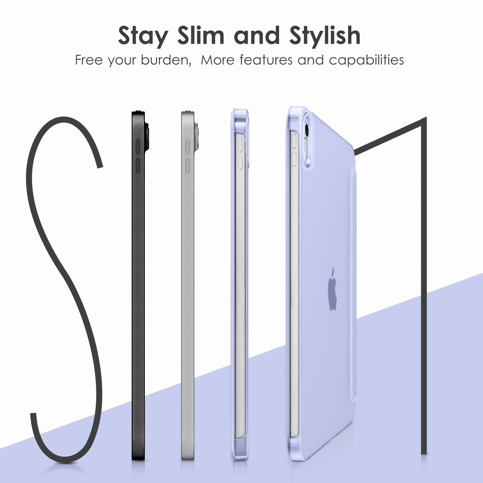 Stay Slim and Stylish  
Free your burden, More features and capabilities