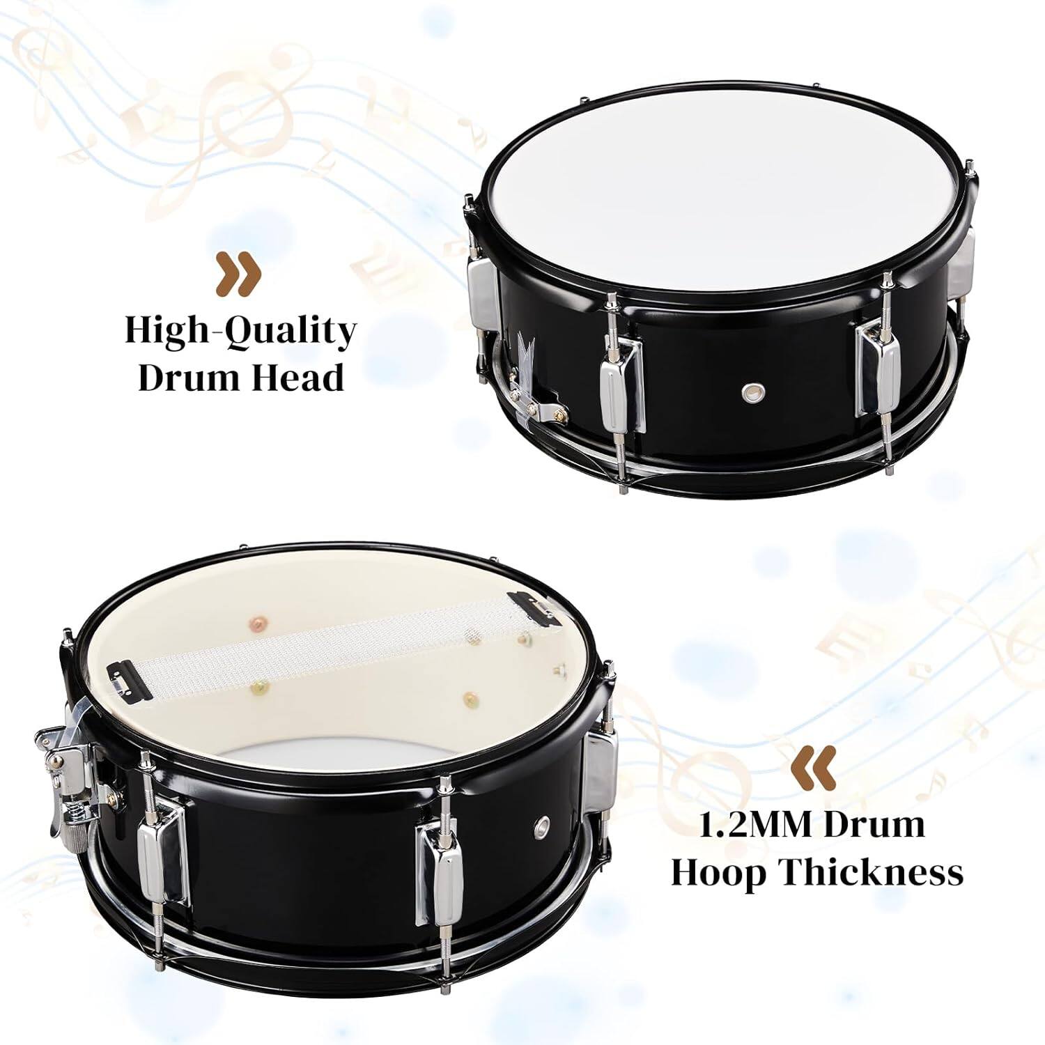 High-Quality Drum Head

1.2MM Drum Hoop Thickness