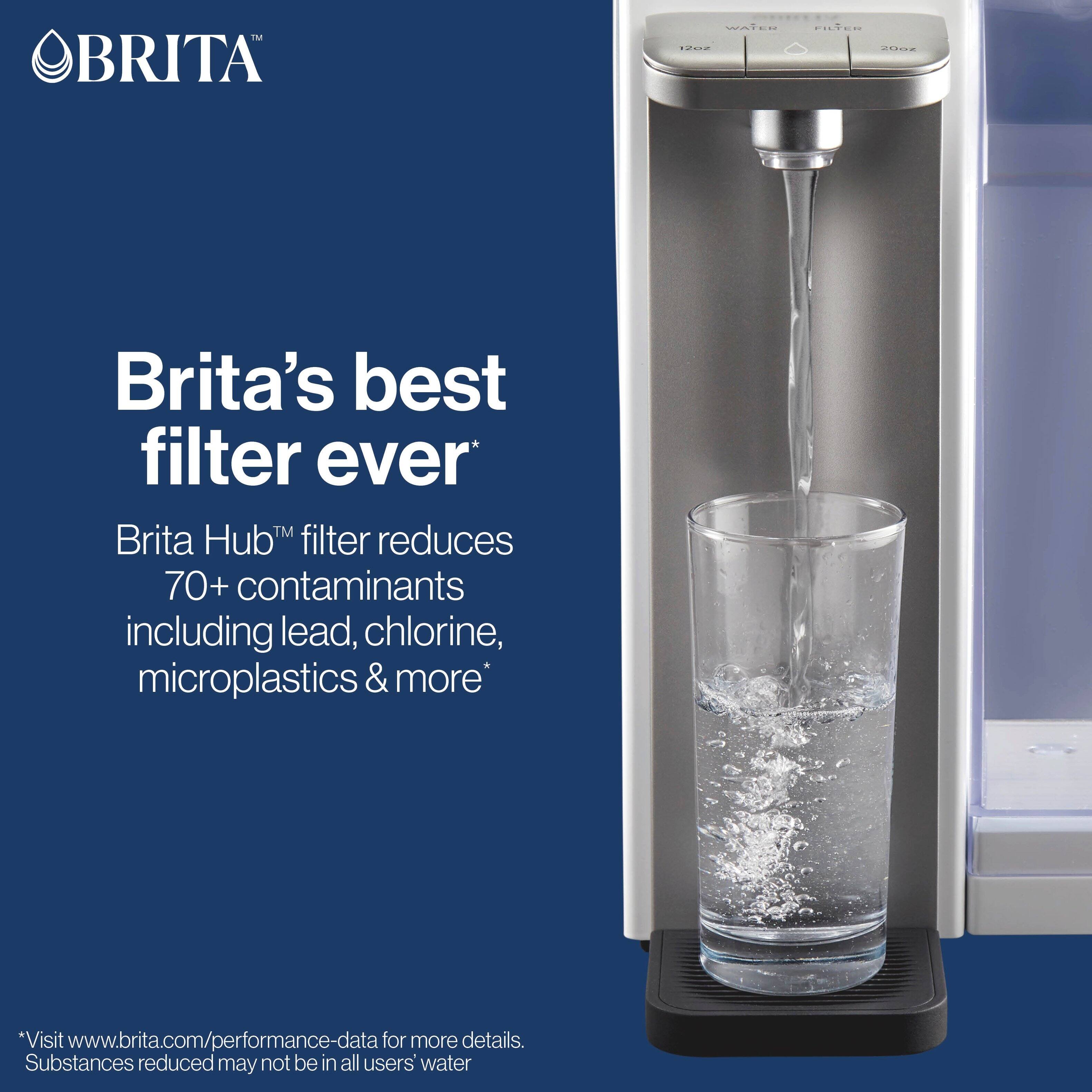 BRITA™

Brita's best filter ever*

Brita Hub™ filter reduces 70+ contaminants including lead, chlorine, microplastics & more*

*Visit www.brita.com/performance-data for more details. Substances reduced may not be in all users' water