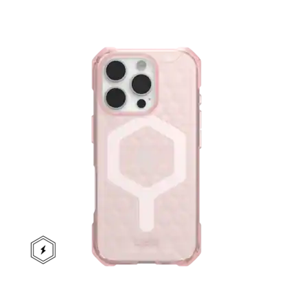 Front. UAG - Essential Armor Series Case with Magsafe for Apple iPhone 16 Pro - Rose.