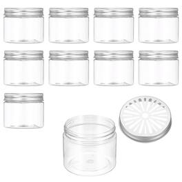 Unique Bargains - Premium Empty Scent Beads Container, Refillable Spice Tin Hollow Lid, 10pcs 5.1oz - For Aromatherapy, Scent, Storage - Clear