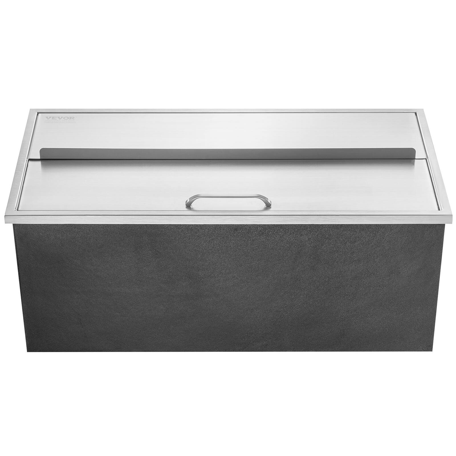 Alt View 5. VEVOR - Drop in Ice Chest, 36"L x 18"W x 14"H Stainless Steel Ice Cooler, Commercial Ice Bin with Sliding Cover, 40.9 qt Outdoor - Silver.
