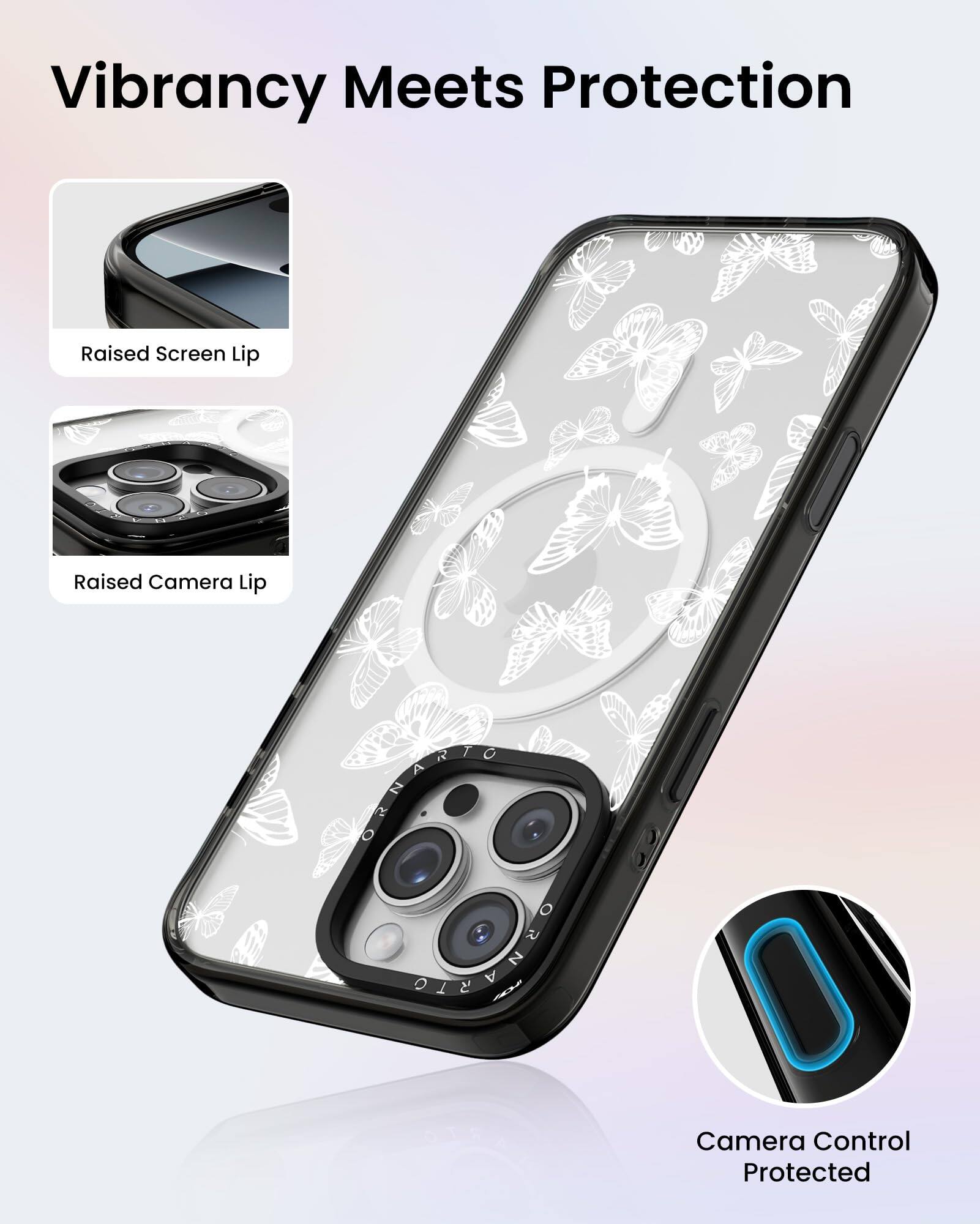 Vibrancy Meets Protection

Raised Screen Lip

Raised Camera Lip

Camera Control Protected