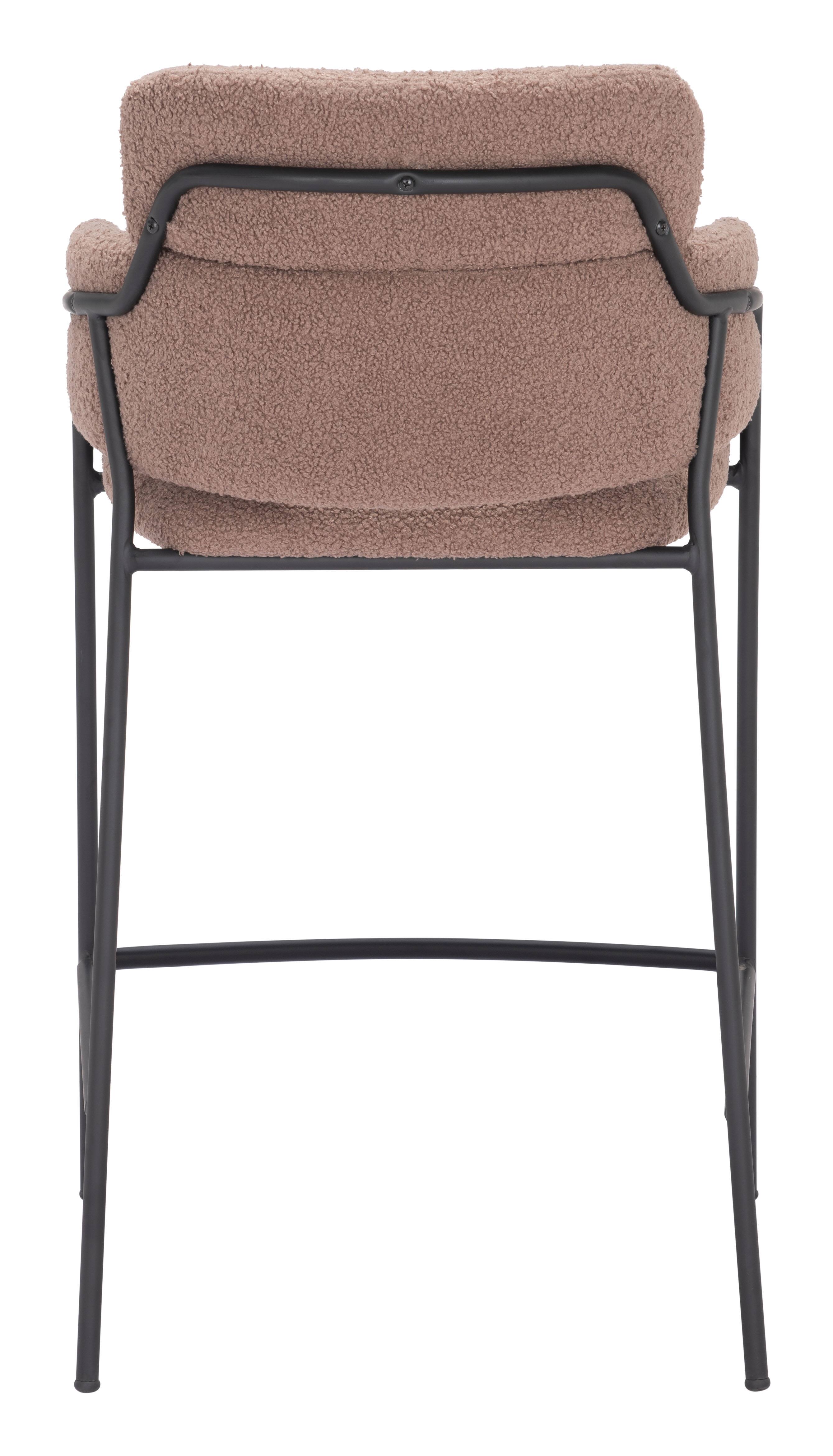 Alt View 2. Hivvago - Marcel Counter Stool (Set of 2) Brown - Brown.