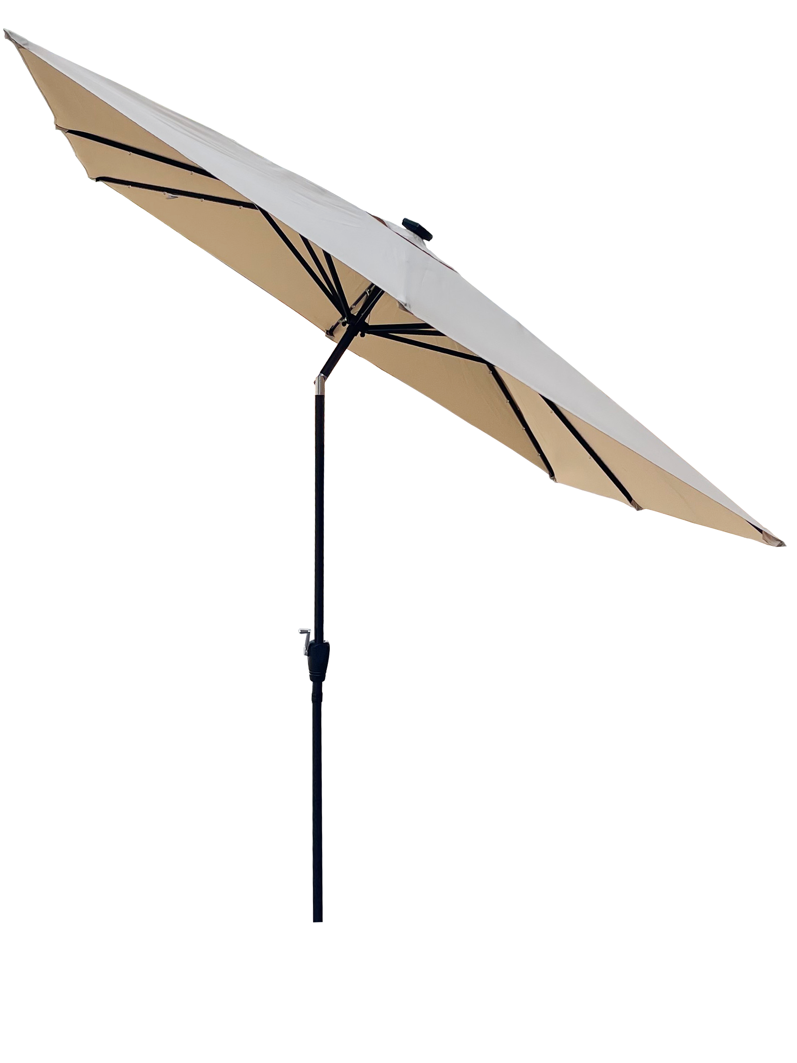 Alt View 2. Loheer - Loheer Square Solar Lighted Patio Umbrella Crank Lift Deck Umbrella Waterproof UV Resistant Pool Shade.
