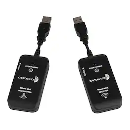 Dayton Audio - Wave-Link WLS 2.4-GHz Full-Range Wireless Transmitter and Receiver for Subs and Speakers - Black