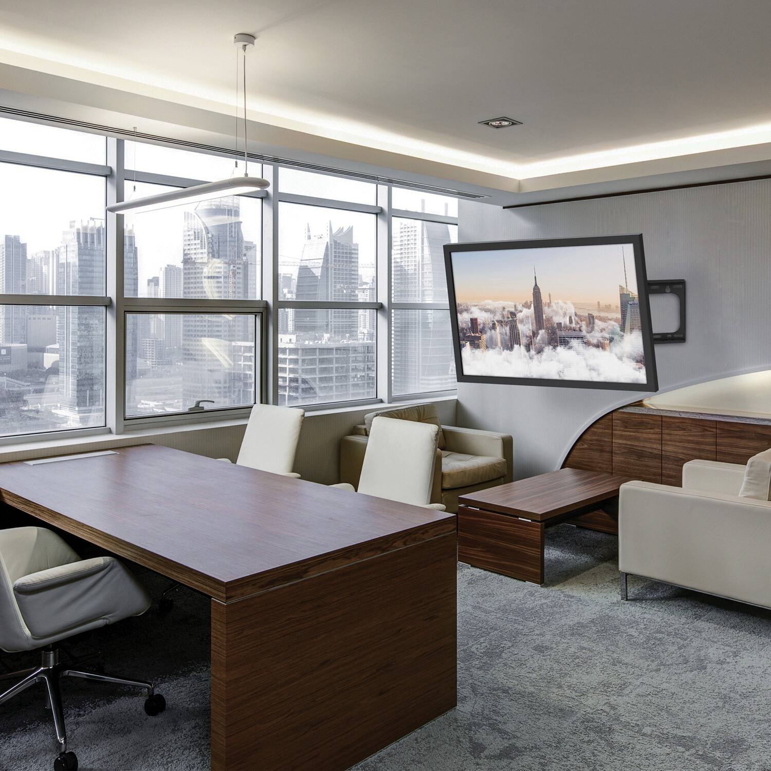 Alt View 1. Stanley - Stanley Thx-dds6415fm Pro Diy Series 37-in. To 80-in. Full-motion Dual-arm Tv Wall Mount, Thx-dds6415fm - Black.