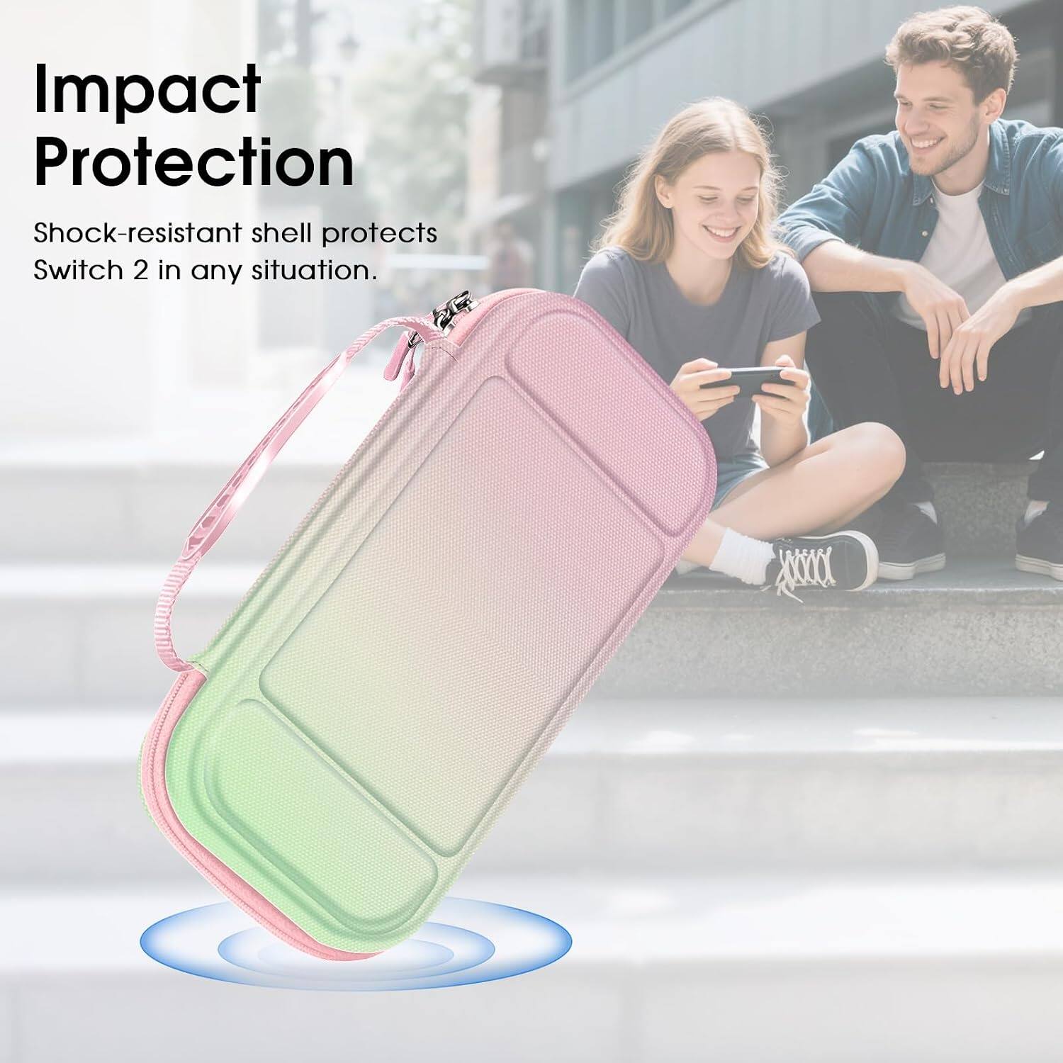 Impact Protection  
Shock-resistant shell protects Switch 2 in any situation.