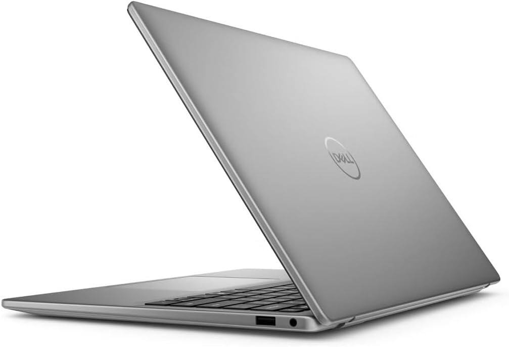 Left. Dell - Dell Latitude 7455 14" Touch - Snapdragon X Plus - 16GB - 512GB  - W11 Pro - Gray.
