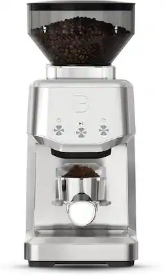 Front. Casabrews - Tornado Basic Conical Burr Coffee Grinder with 35 Grind Settings - Silver.