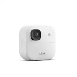 Blink - Outdoor 2K+ Wireless Smart Security Cam, 2K video, Two-way audio w/ noise cancellation, Smart detection - AddonCam - White