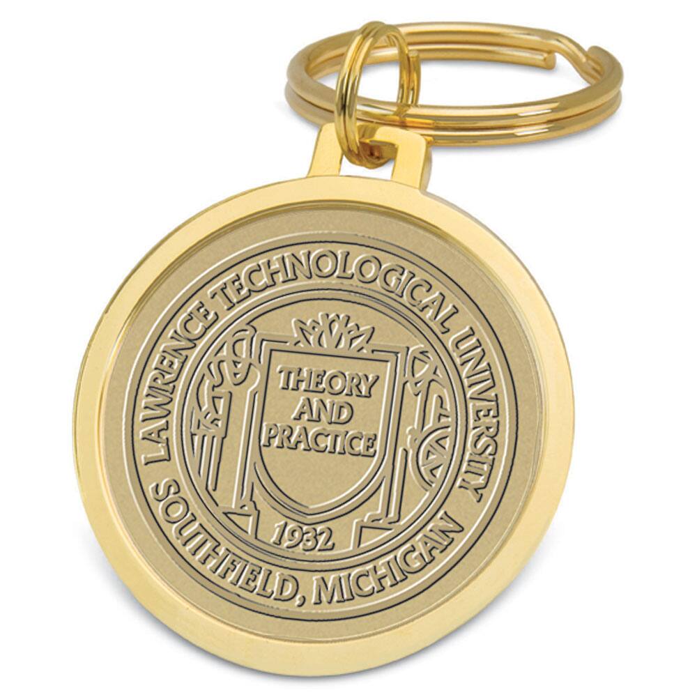 Jardine - Lawrence Technological University Blue Devils Split-Wire Key Ring - Gold