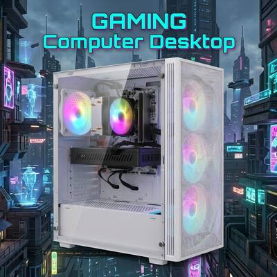 STGAubron Gaming PC Desktop Computer, AMD Ryzen 7 5700X up to 4.6 STGAubron Gaming PC Desktop Computer, AMD Ryzen 7 5700X up to 4.6