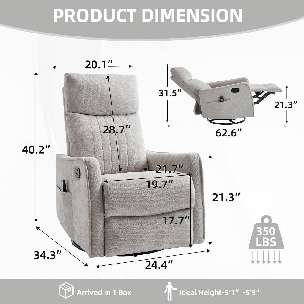 PRODUCT DIMENSION  
20.1"  
31.5"  
21.3"  
40.2"  
28.7"  
62.6"  
21.7" 19.7"  
21.3"  
34.3"  
17.7" 24.4"  
350 LBS  
Arrived in 1 Box  
Ideal Height-5'1" -5'9"
