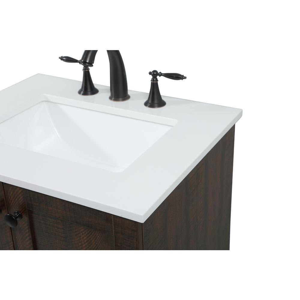 Elegant Kitchen and Bath 24 inch Single bathroom vanity in Expresso ...