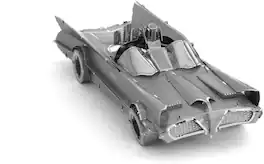 Metal Earth - Batman Classic Batmobile 1966 3D Metal Model Kit Fascinations - Silver