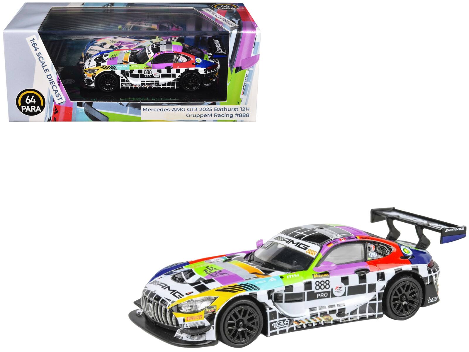 "Mercedes-AMG GT3 #888 ""GruppeM Racing"" ""Bathurst 12 Hour"" (2025) 1/64 Diecast Model Car by Paragon" price history on PriceWatchPro