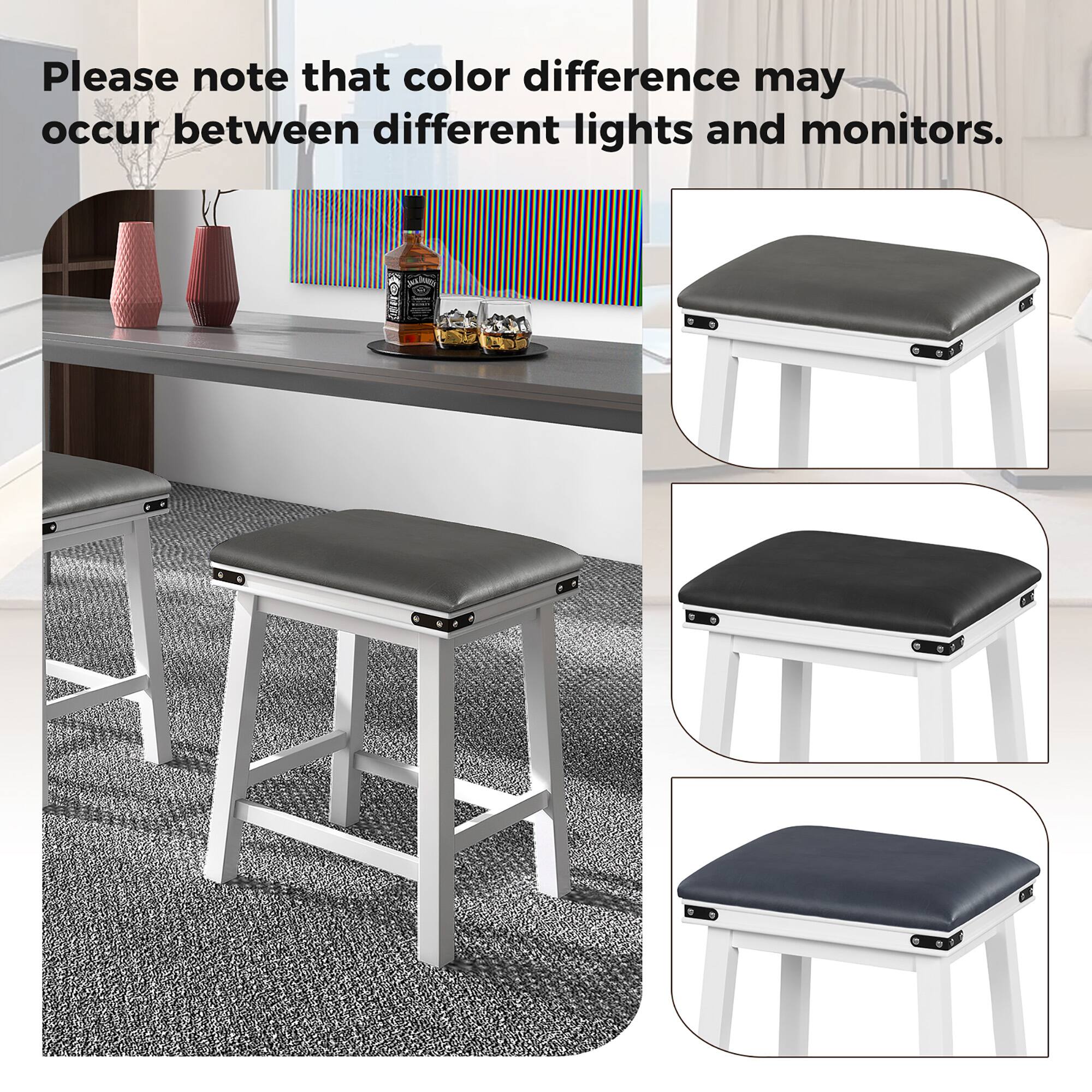 Please note that color difference may occur between different lights and monitors.