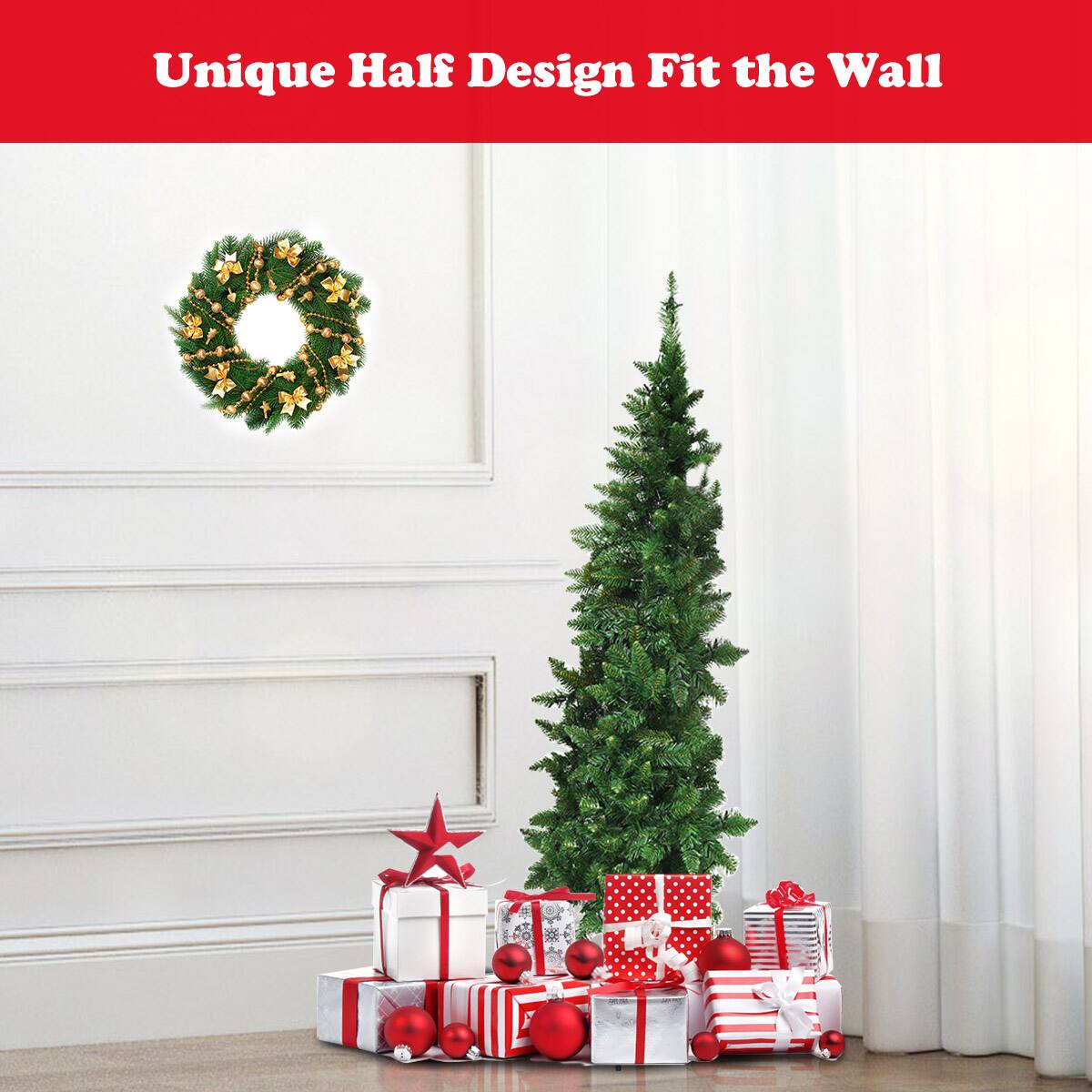 Unique Half Design Fits the Wall