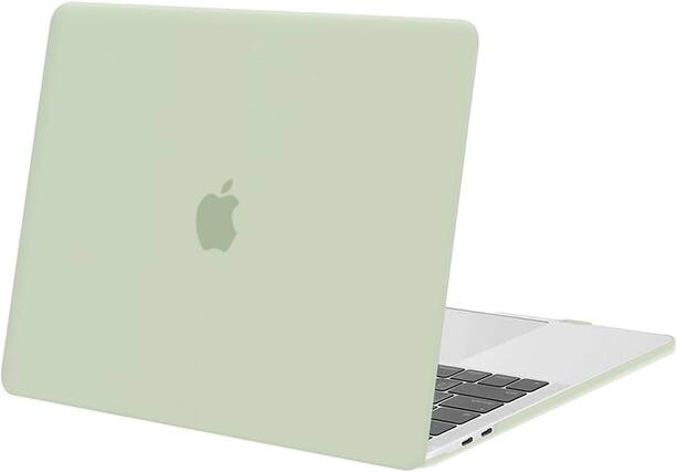 Front. mosiso - Hard Shell Case for 13-inch MacBook Pro 2016-2026 A2338 A2289 A2251 A2159 A1989 A1706 A1708 - Sage Green.