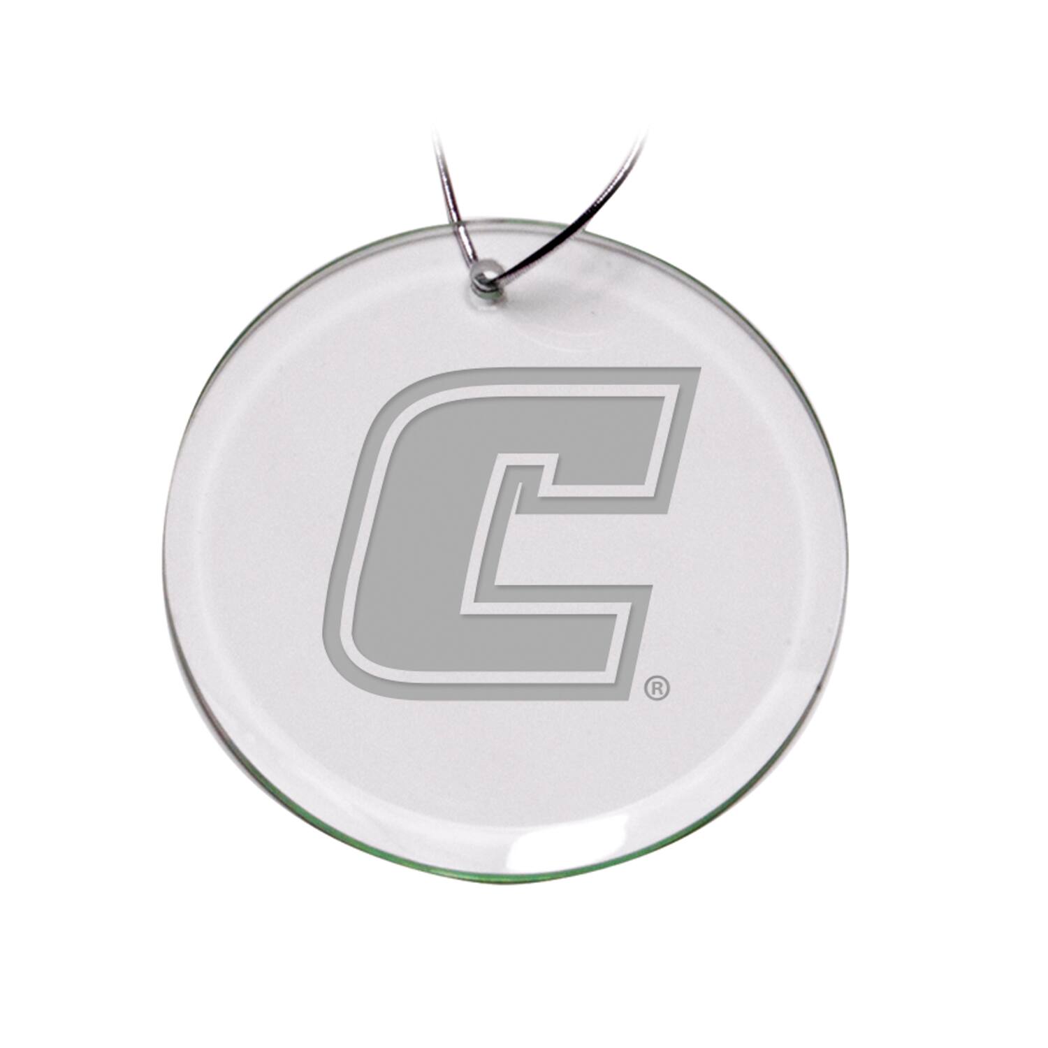 Front. Jardine - Tennessee Chattanooga Mocs 3'' Round Glass Ornament - Multicolor.