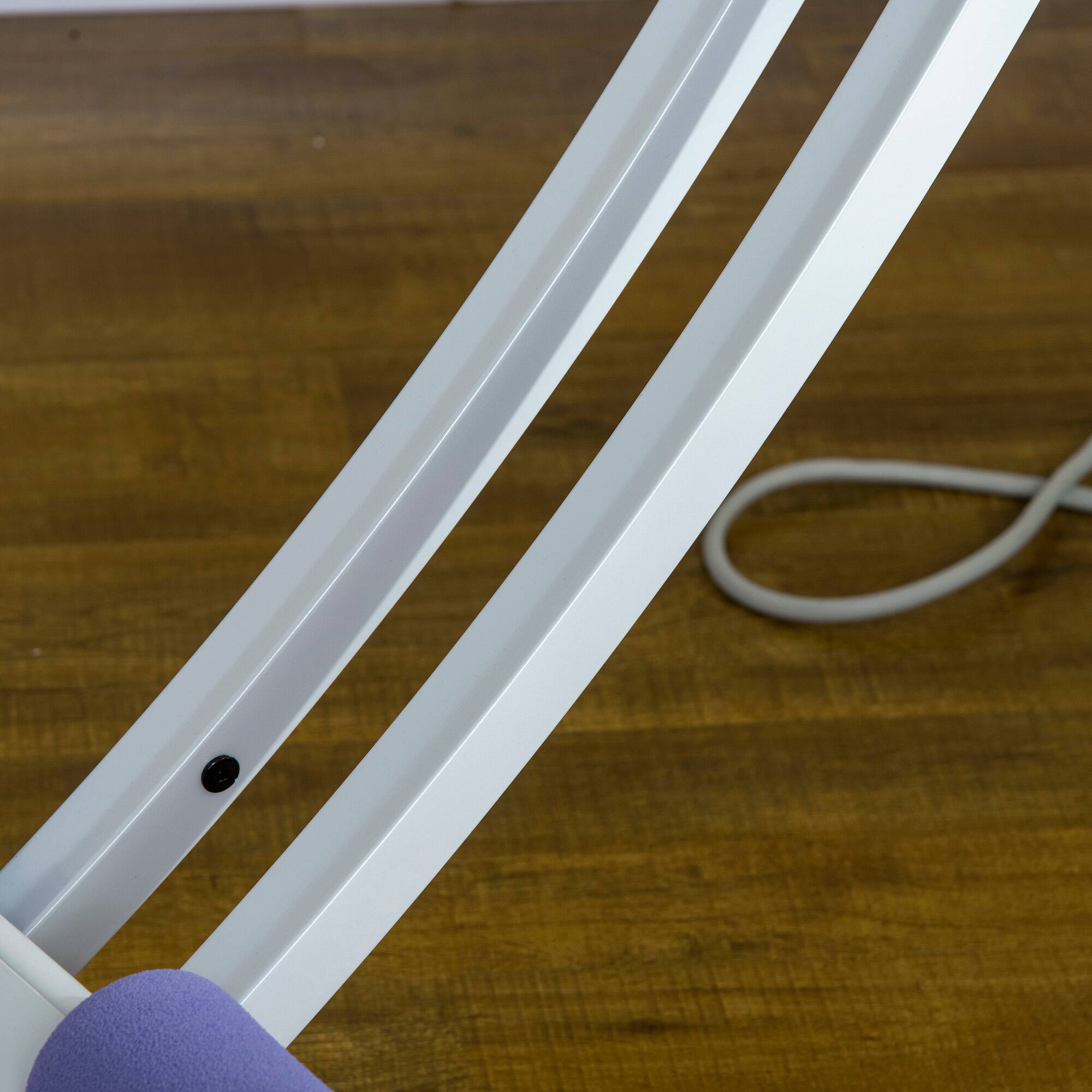 Alt View 8. Soozier - Foldable Ab Machine, Ab Workout Equipment with Resistance Bands, Height Adjustable Ab Trainer, for Core - White and Purple.