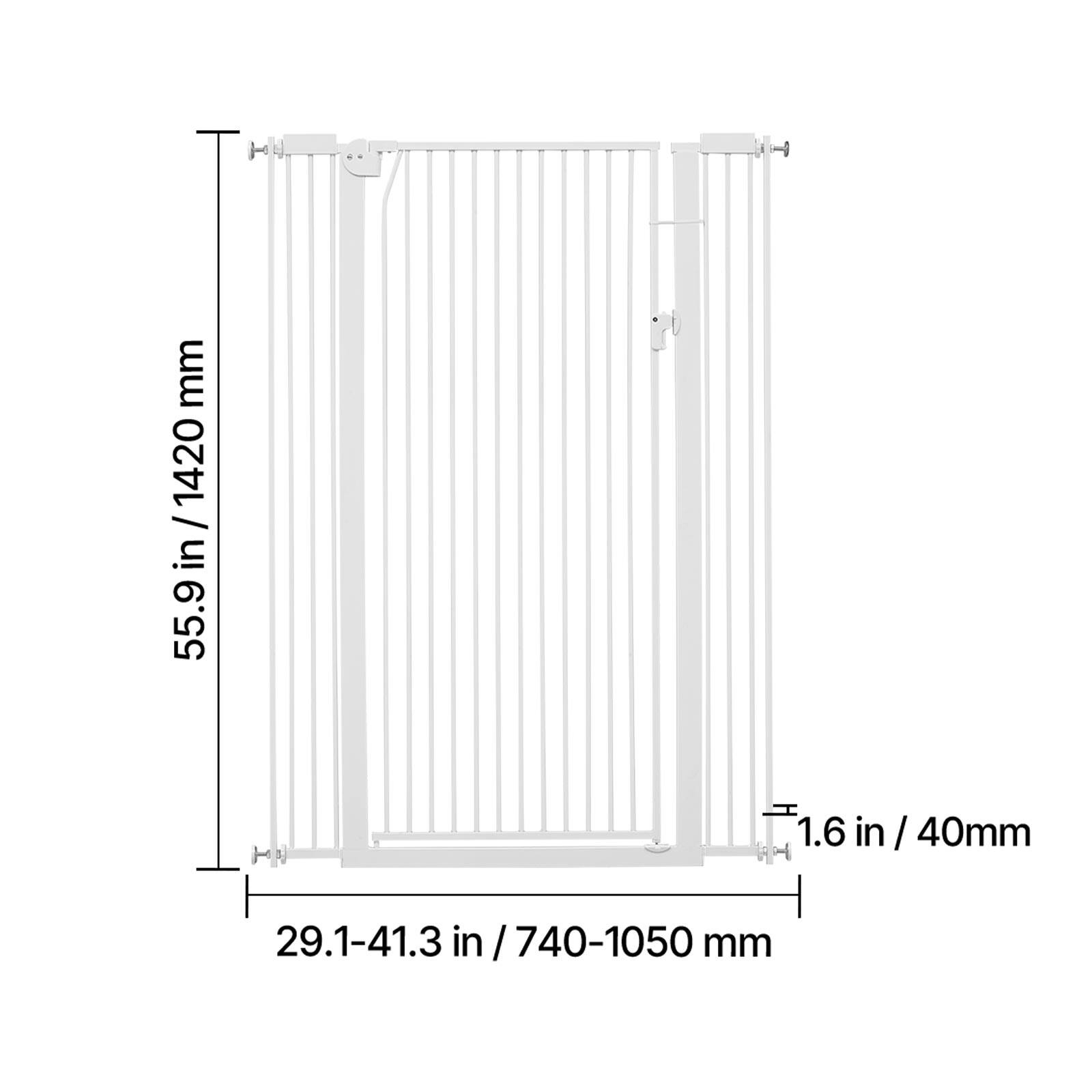 55.9 in / 1420 mm  
1.6 in / 40 mm  
29.1-41.3 in / 740-1050 mm